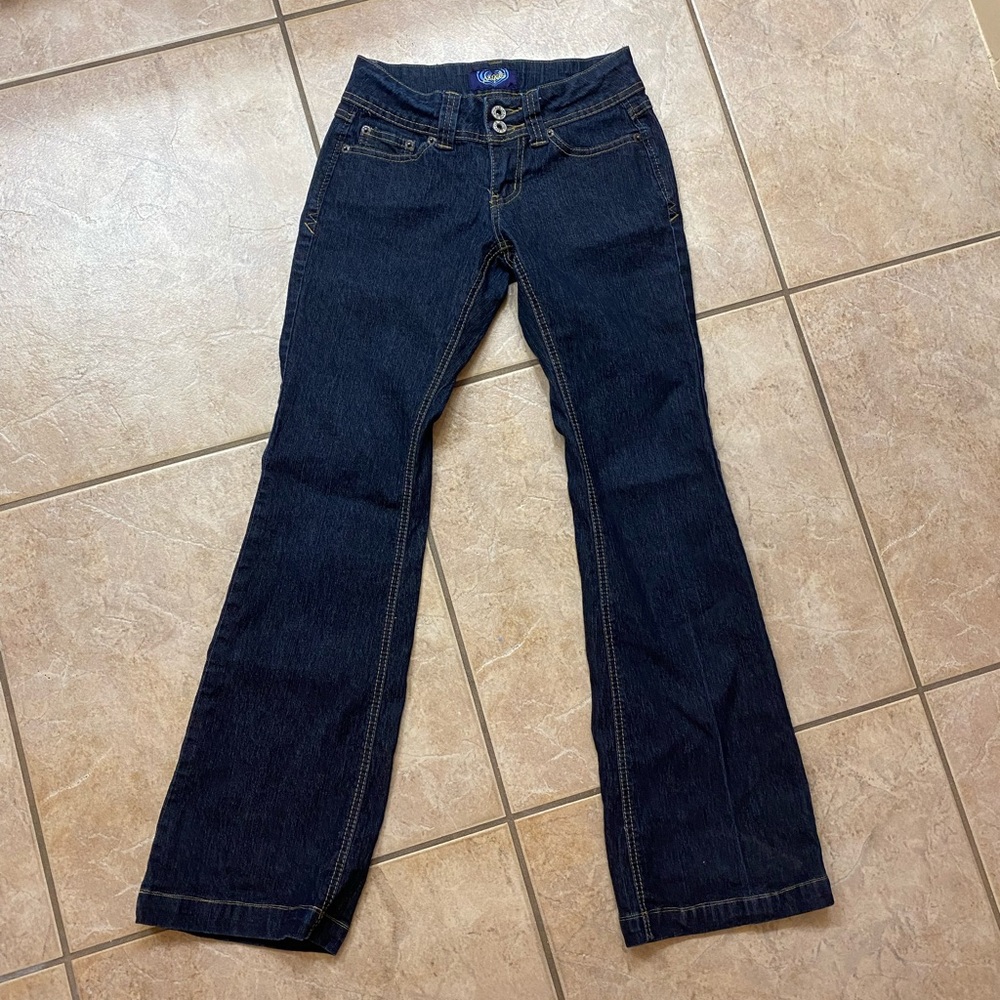 flared angel jeans